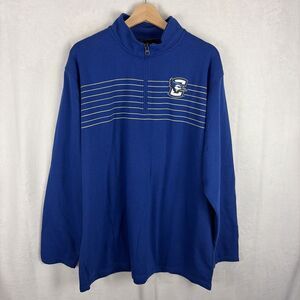 Creighton University Bluejays 1/4 Quarter Zip Pullover Sweatshirt Sz 2XL NWT